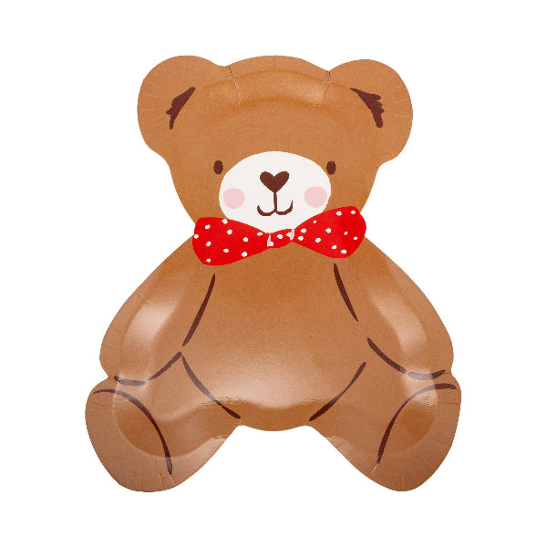 My Mind’s Eye BER1240 - Occasions Beary Loved Teddy Bear Shaped Plate Set