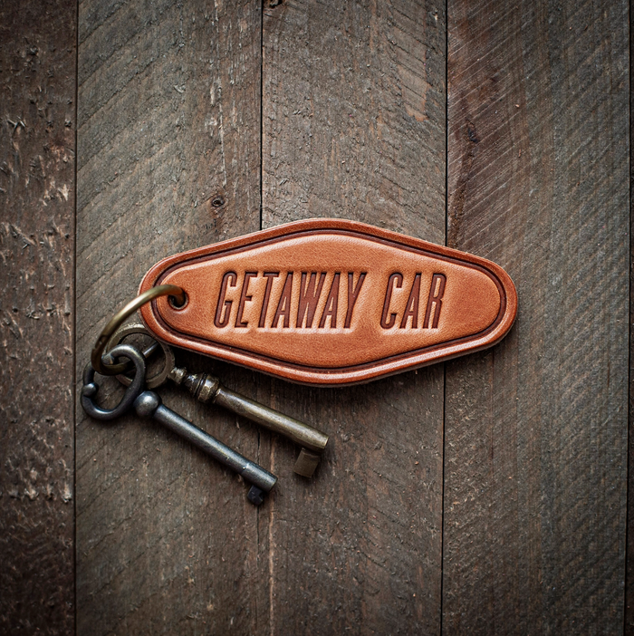 D Sugarhouse Leather keychains