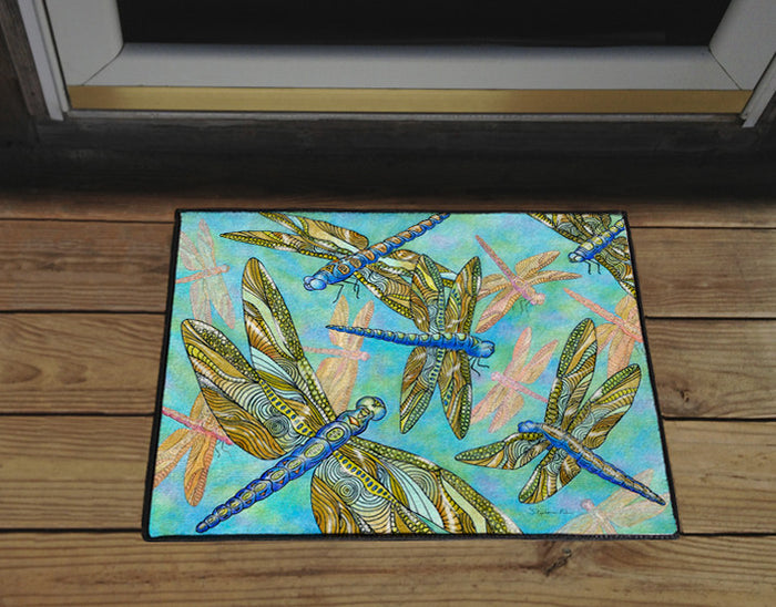 Dragonfly Gathering Door Mat