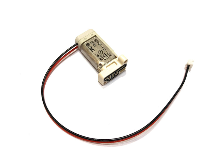 DYE Dye/smc Solenoid Pilot 6V marker solenoid assembly โ front view, studio shot