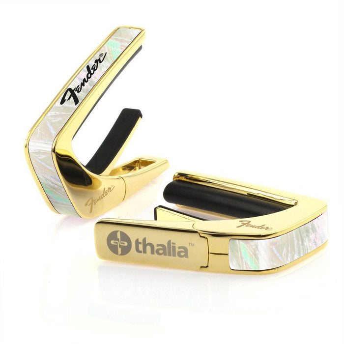 FenderbyThalia Fender Mother of Pearl with Black Perine Logo | Officially Licensed Capo – product image 3