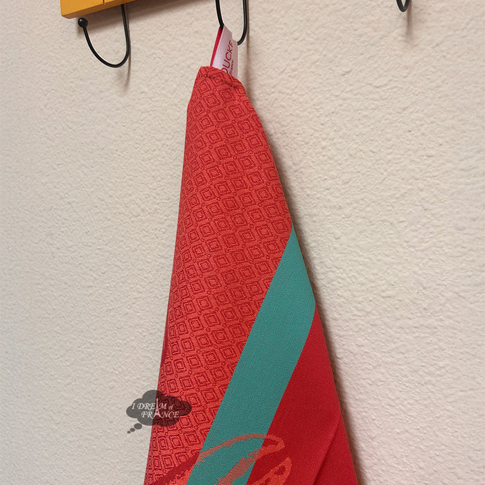 Crab French Jacquard Dish Towel by Coucke