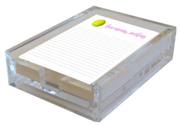Love Means... Nothing Acrylic Boxed Lined Notes