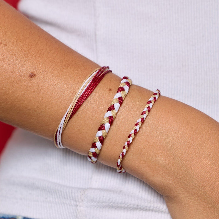 Maroon, Tan & White Collection