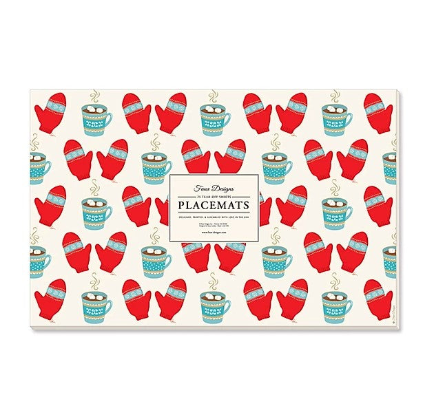 Mittens & Cocoa Paper Placemats