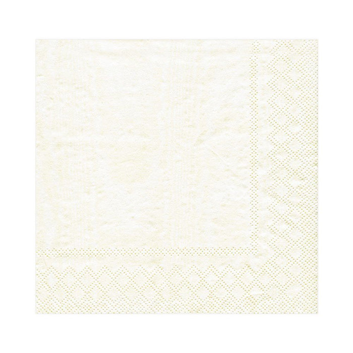 Moire Ivory Lunch Napkins