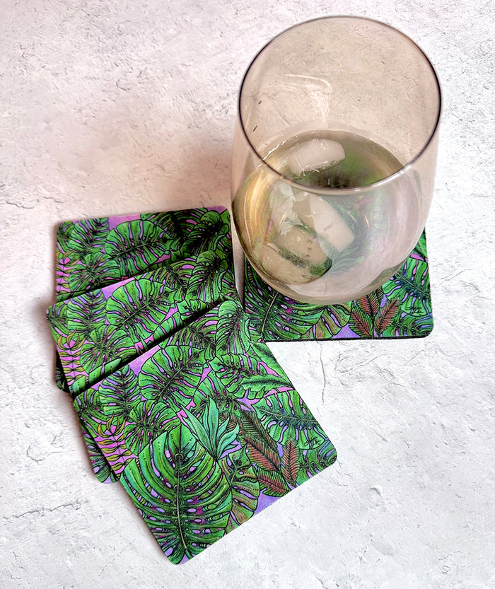 Monstera Leaves Coaster