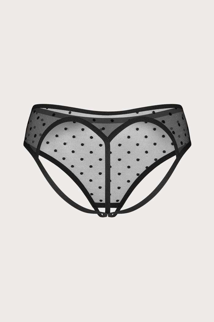 Obsessive Black Nuites Crotchless Brief
