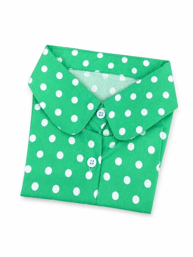 Polka Dot Collar - Green