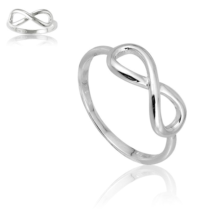 Sterling Silver Plain Infinity Ring