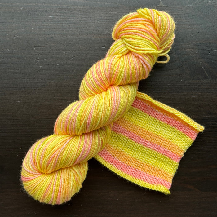 Tropical Punch - Self Striping Merino Nylon Sock & DK