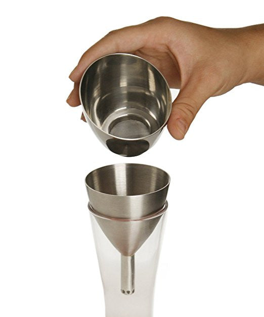 Wine Shower Funnel w/Sediment Filter