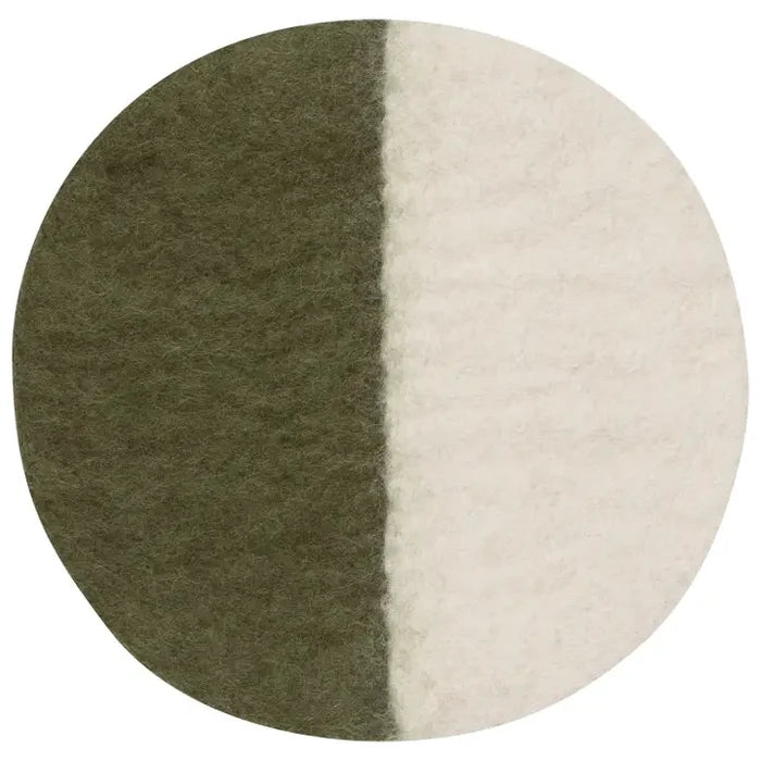 WS Olive Felted Wool Trivet