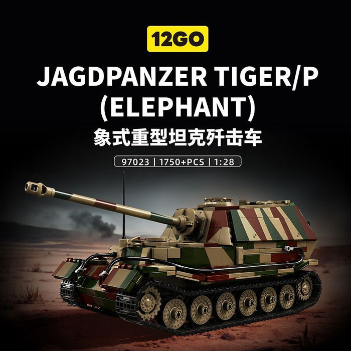12GO 97023 Jagdpanzer Tiger/P elephant Camouflage version