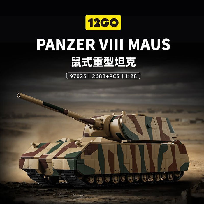 12GO 97025 Maus tank Camouflage version