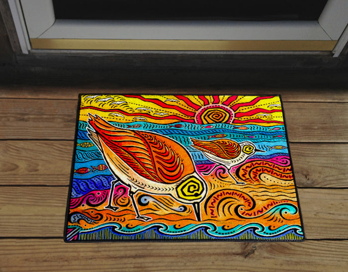2 Sandpipers Door Mat
