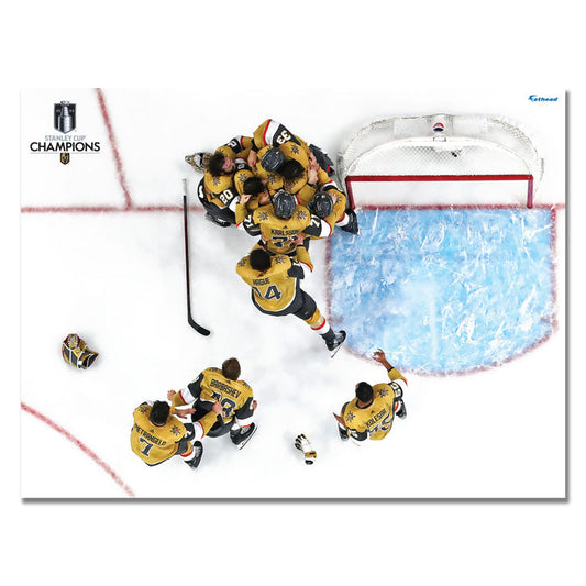 2023 Champions Celebration - Peel & Stick Poster - Official NHL - Vegas Golden Knights - Reusable Vinyl Wall Decal - Vegas Team Store