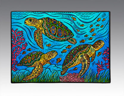 3 Loggerheads Door Mat