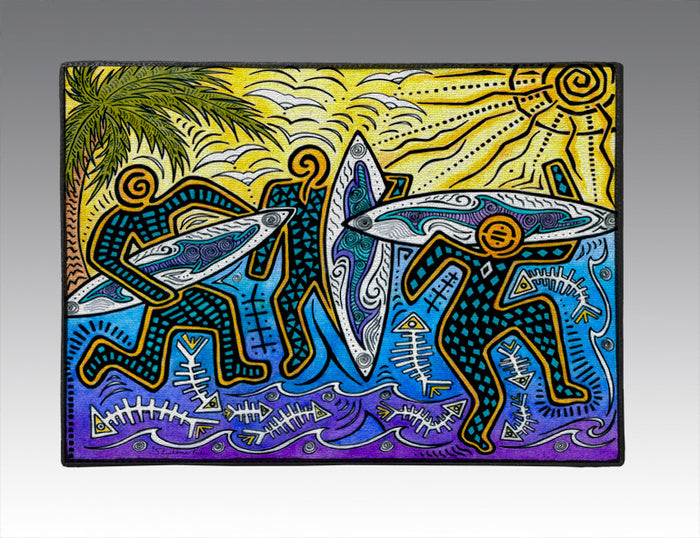 3 Surfers Door Mat