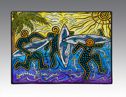 3 Surfers Door Mat