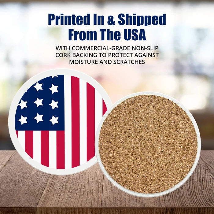 4" Round Ceramic Coasters - Happy Mothers Day Hearts and Vines, 4/Box, 2/Case, 8 Pieces - Christmas by Krebs Wholesale