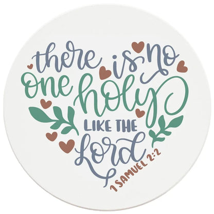 4" Round Ceramic Coasters - No One Holy Like The Lord, 4/Box, 2/Case, 8 Pieces - Christmas by Krebs Wholesale