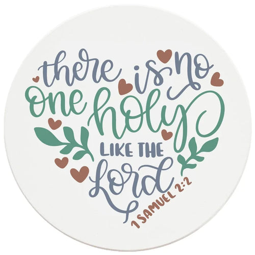 4" Round Ceramic Coasters - No One Holy Like The Lord, 4/Box, 2/Case, 8 Pieces - Christmas by Krebs Wholesale