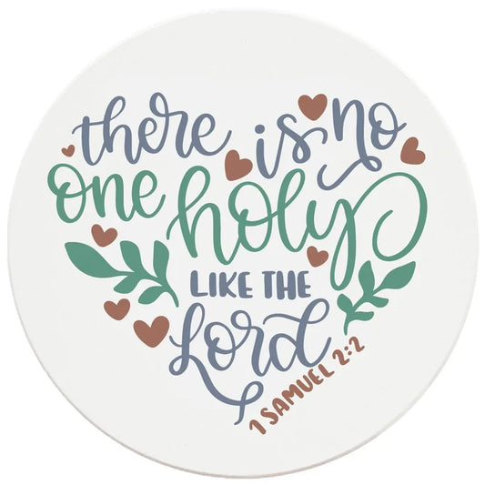 4" Round Ceramic Coasters - No One Holy Like The Lord, 4/Box, 2/Case, 8 Pieces - Christmas by Krebs Wholesale