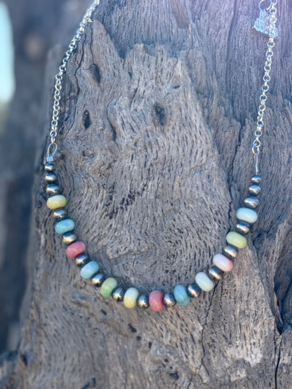 Pastel Bead and Chunky Star Necklace Jewelry Stack Bundle
