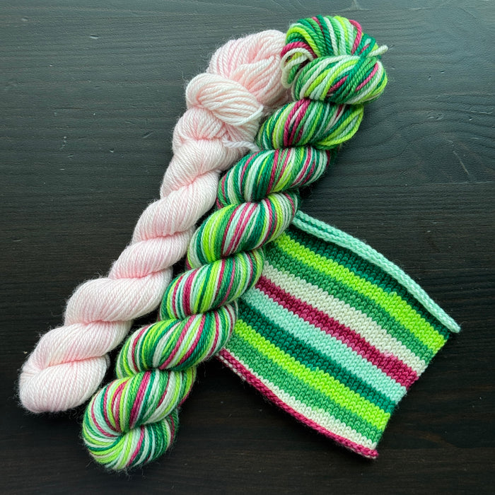 A Close Call - Self Striping Merino Nylon Sock & DK