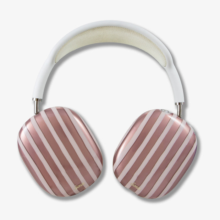 Abstract Stripe AirPods Max Cover - Nude