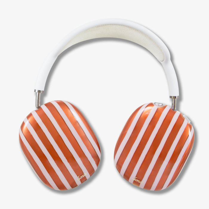 Abstract Stripe AirPods Max Cover - Pumpkin