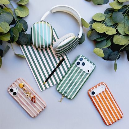 Abstract Stripe Nude MagSafe® Compatible iPhone Case