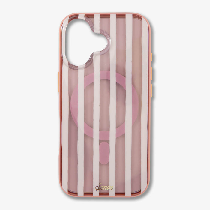 Abstract Stripe Nude MagSafe® Compatible iPhone Case