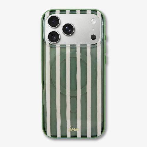 Abstract Stripe Sage MagSafe® Compatible iPhone Case