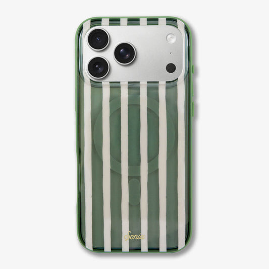 Abstract Stripe Sage MagSafe® Compatible iPhone Case