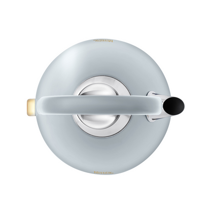 Accents Gold Pyramid Kettle - Ocean Grey