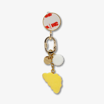 Adhesive Phone Hooks with Charms - Croissant