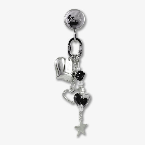 Adhesive Phone Hooks with Charms - Hearts and Stars