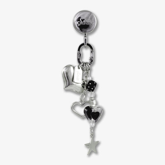 Adhesive Phone Hooks with Charms - Hearts and Stars