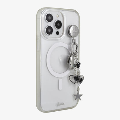 Adhesive Phone Hooks with Charms - Hearts and Stars