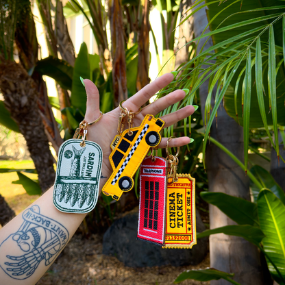 AirTag® Keychain - Movie Ticket
