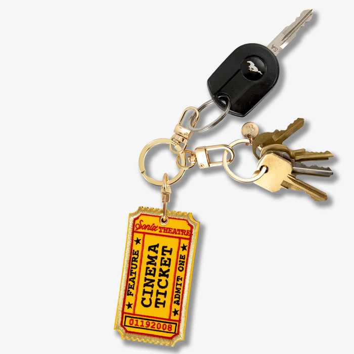 AirTag® Keychain - Movie Ticket