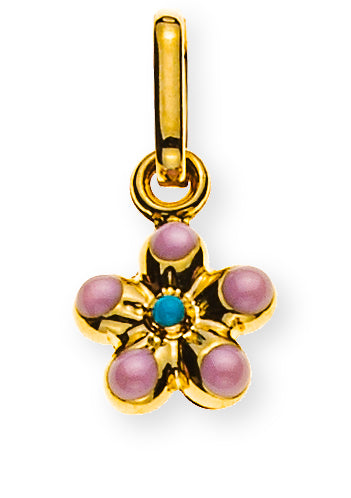 Anhänger Blume Gelbgold 375/9K - AGO8015
