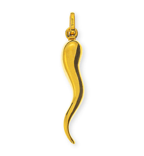 Anhänger Cornetti gross Gelbgold 750/18K - AGO1027