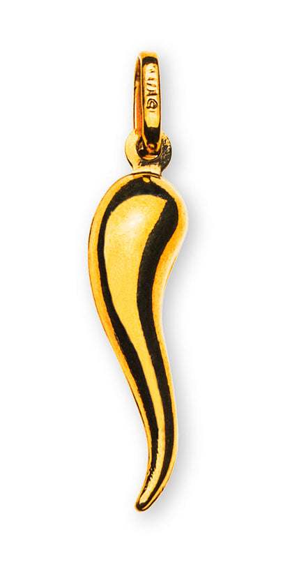 Anhänger Cornetti klein Gelbgold 750/18K - AGO1020