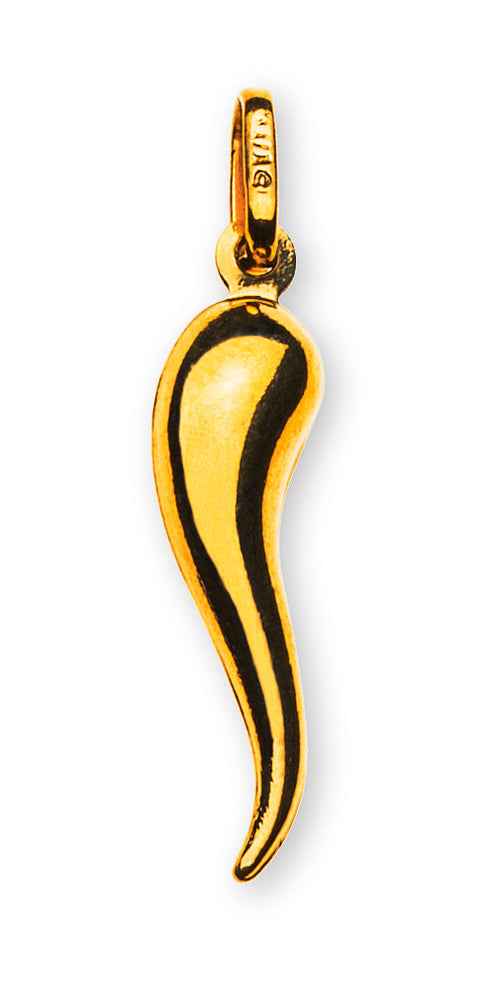 Anhänger Cornetti klein Gelbgold 750/18K - AGO1020