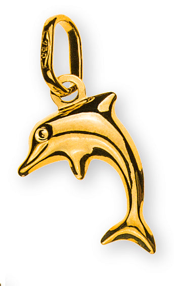 Anhänger Delfin Gelbgold 750/18K - AGO1009