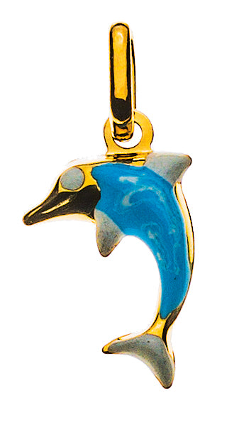 Anhänger Delfin Gelbgold 750/18K - AGO1022