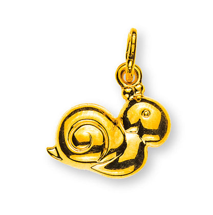 Anhänger Schnecke poliert Gelbgold 750/18K - AGO1012